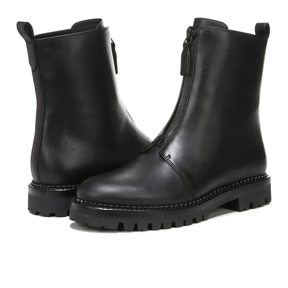 VINCE CABRIA Ankle Calf Leather in black Leather booties size 37.5/ US 7.5 new